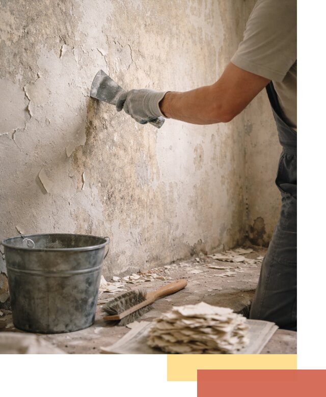 Удаление старой краски со стен в Удомле качественно и быстро