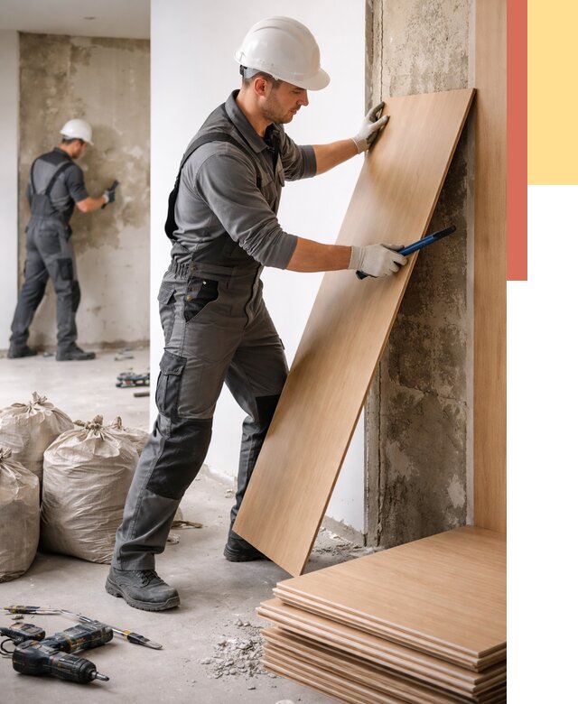 Демонтаж стеновых панелей в Удомле от 3636 руб. за м² быстро и недорого | ОТДЕЛОЧНИК-Дмл