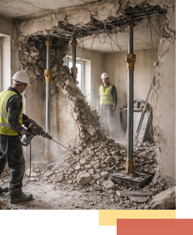 Снос несущих стен в Удомле с гарантией безопасности и качества