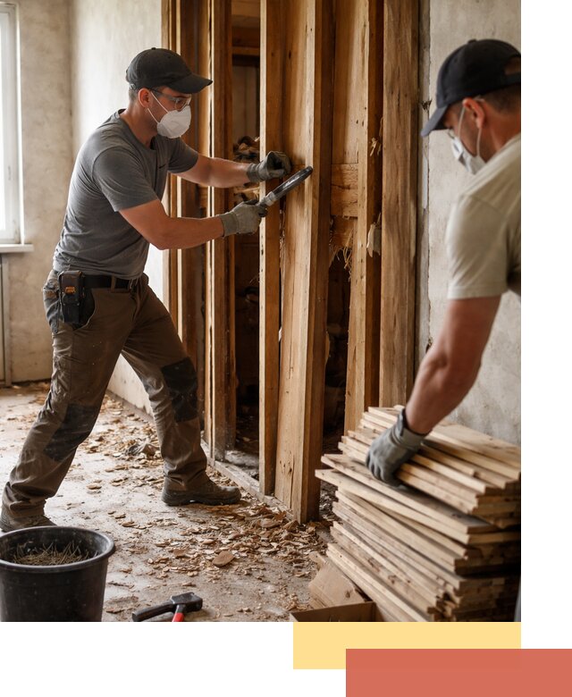 Демонтаж деревянных перегородок в Удомле быстро и аккуратно