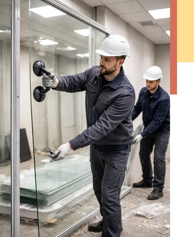 Демонтаж стеклянных перегородок в Удомле от 3324 руб. — быстро и недорого | ОТДЕЛОЧНИК-Дмл