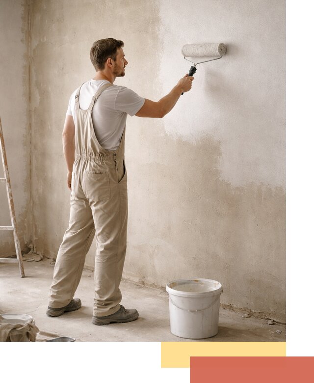 Грунтовка стен под отделку в Удомле профессиональным раствором