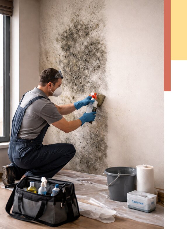 Удаление плесени со стен в Удомле от 2234 руб. — быстро и недорого | ОТДЕЛОЧНИК-Дмл