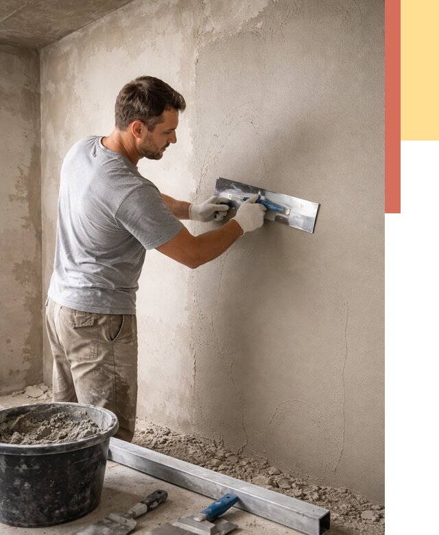 Штукатурка стен без маяков в Удомле от 7480 руб/м2 — услуги и цена | ОТДЕЛОЧНИК-Дмл