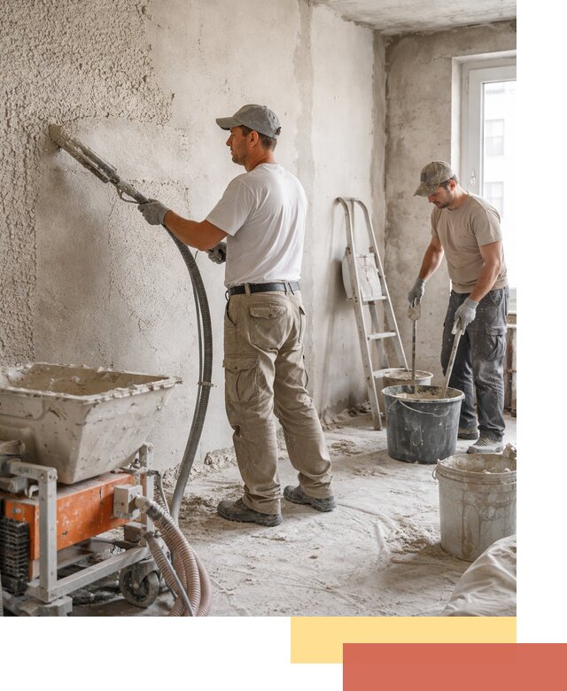 Машинная штукатурка стен в Удомле — быстро и качественно