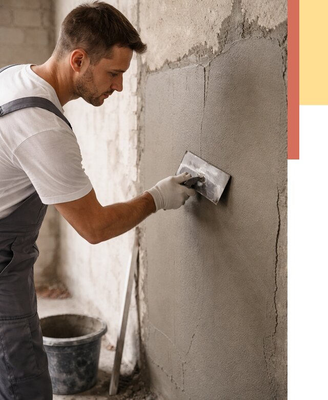 Штукатурка стен под плитку в Удомле от 4363 руб./м2 — выравнивание под плитку | ОТДЕЛОЧНИК-Дмл