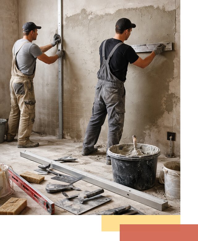 Профессиональная штукатурка стен под плитку в Удомле