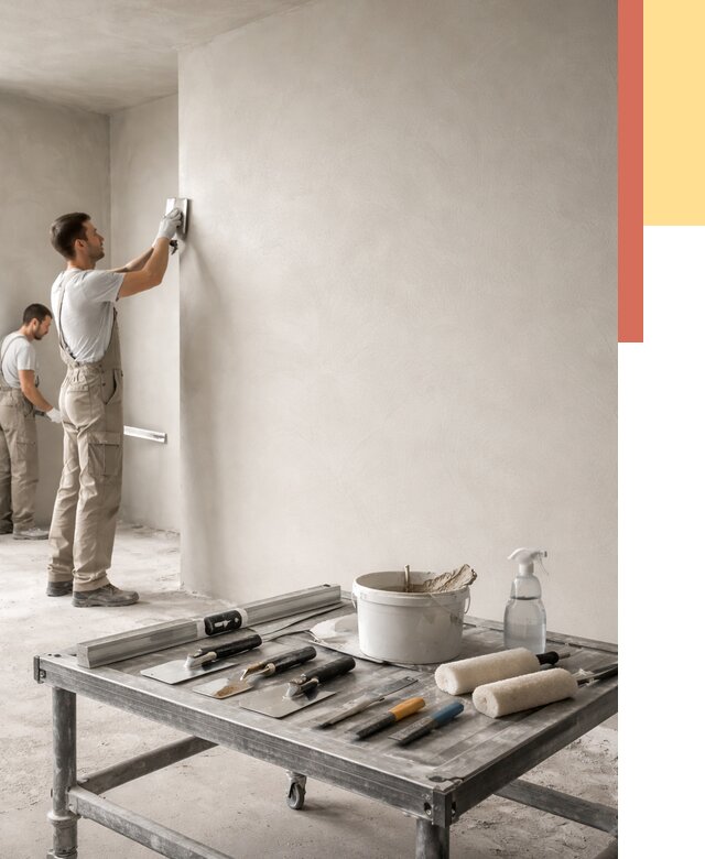 Штукатурка стен под покраску в Удомле от 4675 руб./м² — качественно и недорого | ОТДЕЛОЧНИК-Дмл