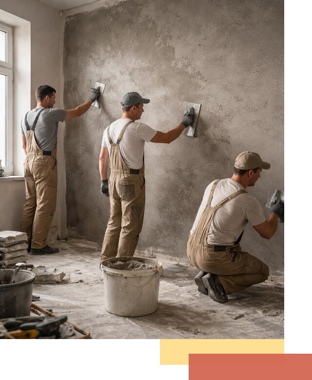 Декоративная штукатурка под бетон в Удомле для стен и потолков