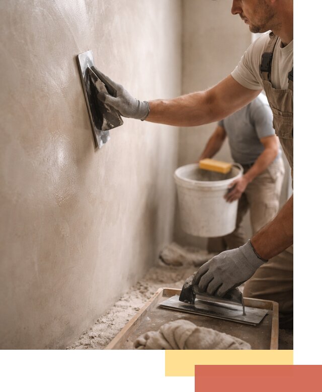 Нанесение марокканской штукатурки таделакт в Удомле