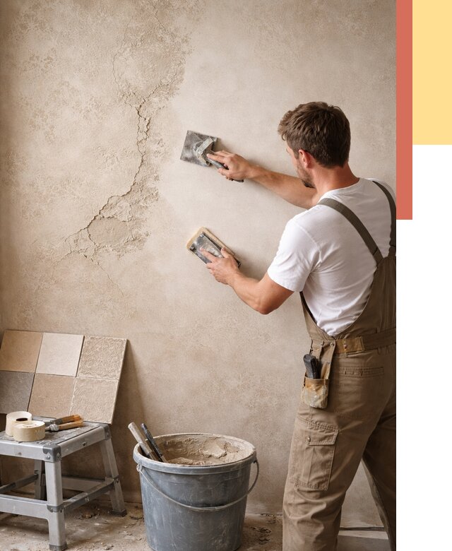 Ремонт декоративной штукатурки в Удомле от 4675 руб. под ключ | ОТДЕЛОЧНИК-Дмл