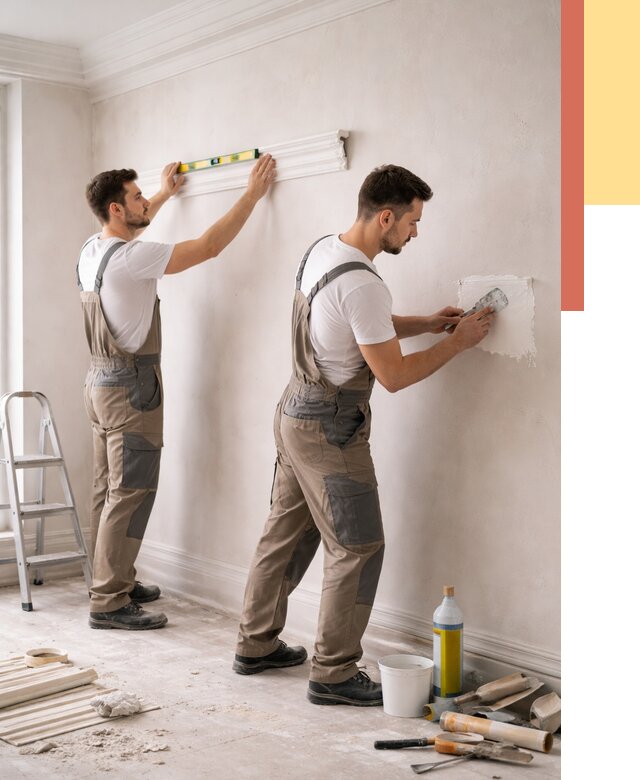 Монтаж лепнины на стены в Удомле от 4675 руб. — недорого, быстро | ОТДЕЛОЧНИК-Дмл