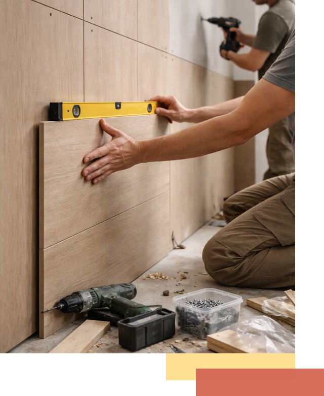 Профессиональный монтаж МДФ панелей на стены в Удомле