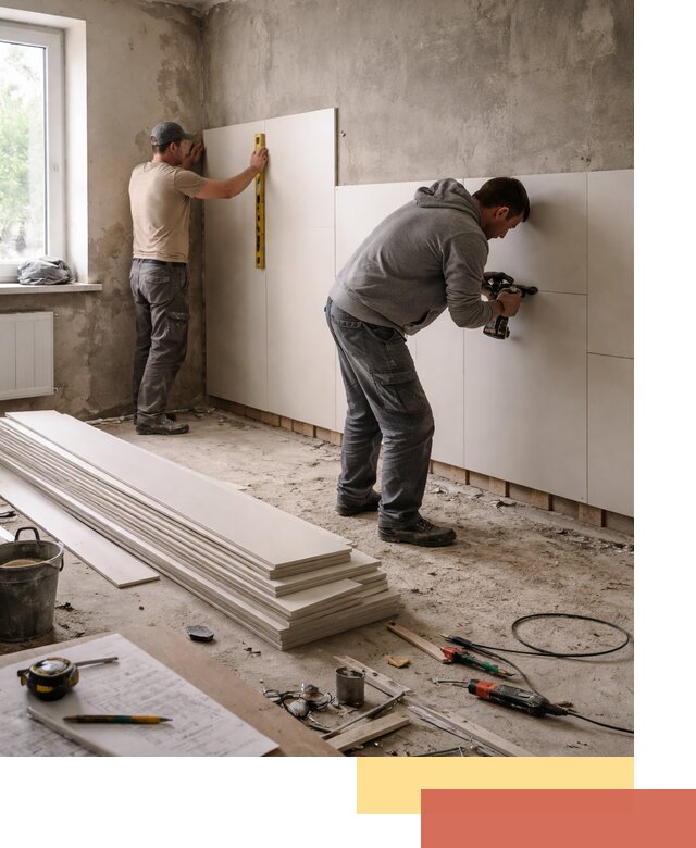 Монтаж ПВХ панелей на стены в Удомле качественно и быстро