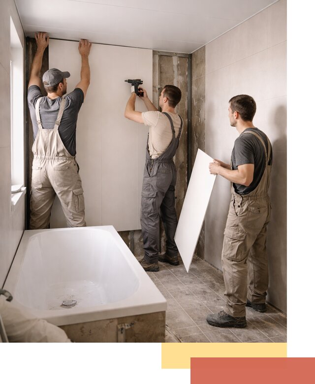 Отделка ванной панели ПВХ профессионально в Удомле