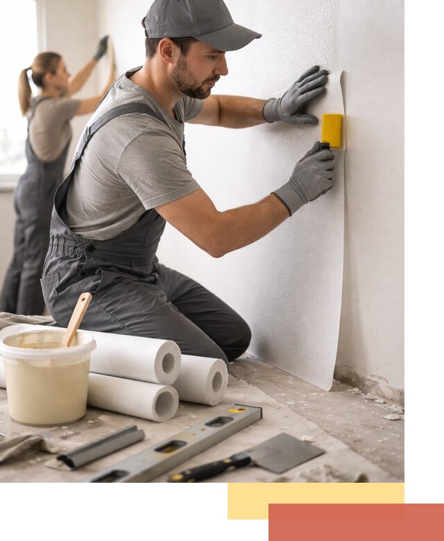 Поклейка стеклообоев профессионально в Удомле