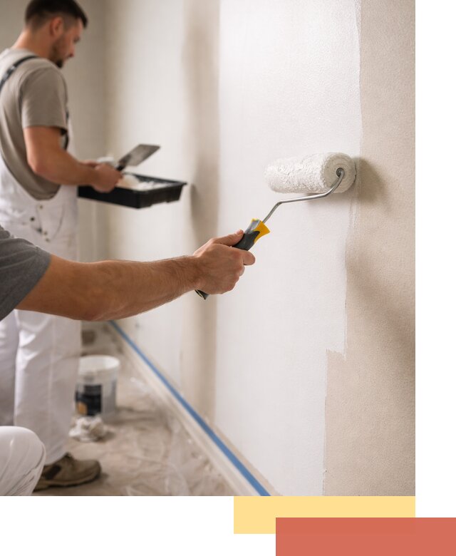 Покраска стен акриловой краской профессионально в Удомле