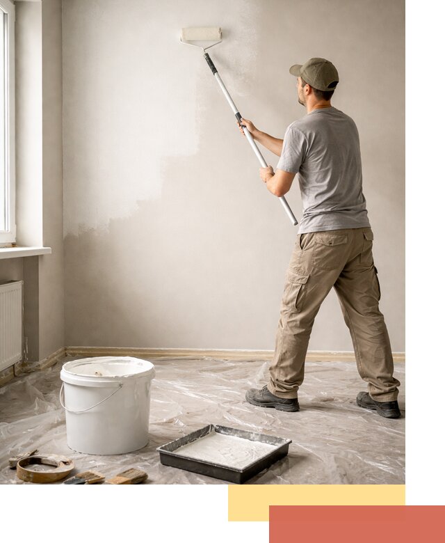 Покраска стен латексной краской в Удомле качественно и быстро