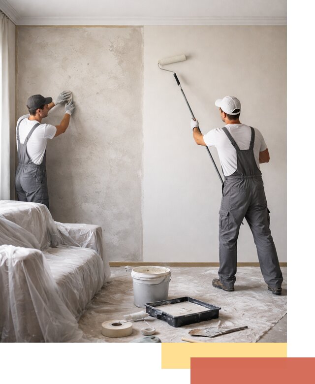 Покраска стен антивандальной краской в Удомле