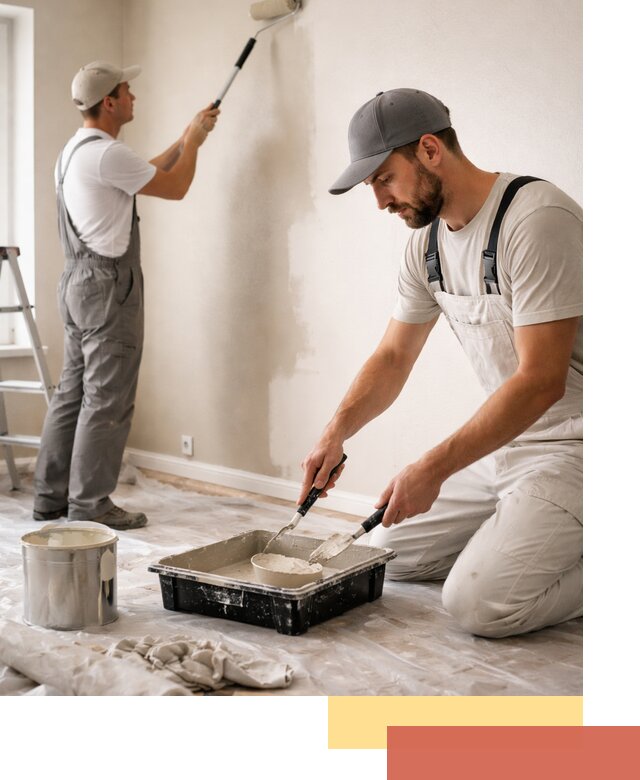 Покраска стен в квартире в Удомле — профессионально и аккуратно