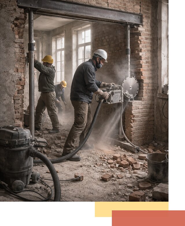 Прорезка проема в стене под дверной или оконный проем в Удомле