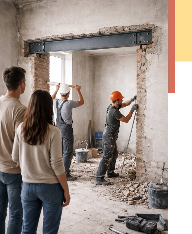 Усиление проема в стене в Удомле от 9870 руб. — усиление дверного проема металлоконструкцией | ОТДЕЛОЧНИК-Дмл