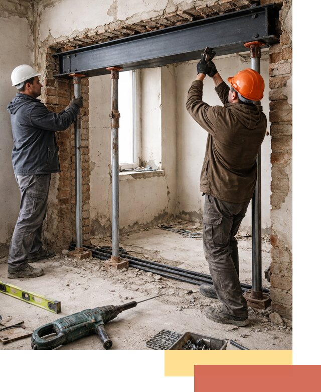 Усиление проема в стене в Удомле для расширения и безопасности