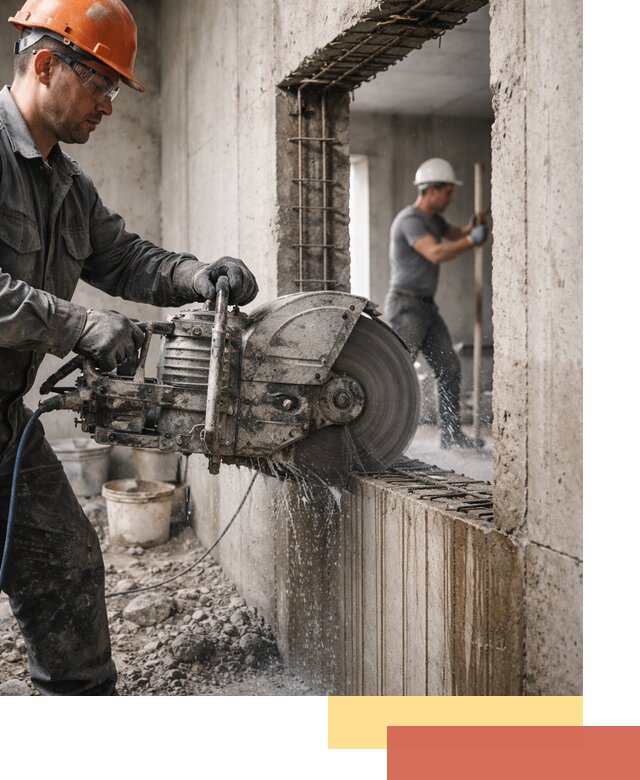 Алмазная резка проемов в Удомле быстро и точно