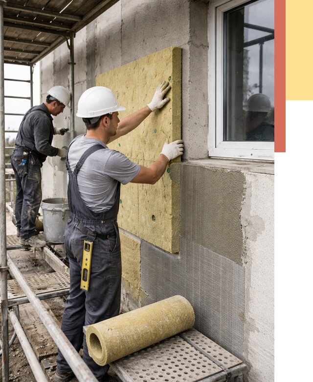 Утепление стен в Удомле от 4467 руб. под ключ — быстро и недорого | ОТДЕЛОЧНИК-Дмл