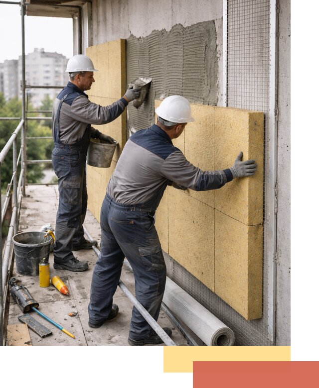 Утепление стен зданий и домов в Удомле качественно и надежно