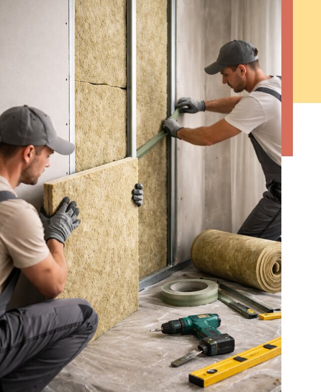 Шумоизоляция стен в Удомле под ключ от 1922 руб. | ОТДЕЛОЧНИК-Дмл