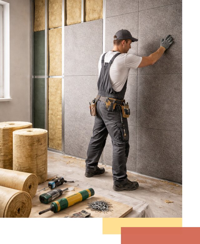 Профессиональная шумоизоляция стен в Удомле для квартиры и офиса