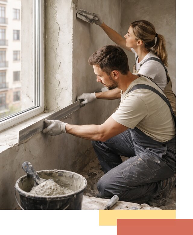 Штукатурка откосов дверей и окон профессионально в Удомле