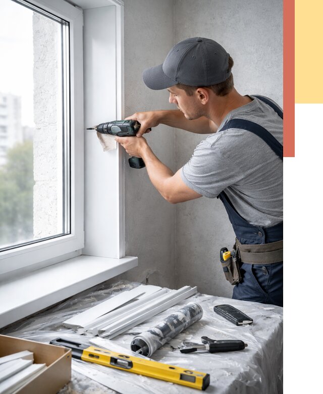 Установка пластиковых откосов в Удомле от 2338 руб. | ОТДЕЛОЧНИК-Дмл монтаж, быстро и недорого