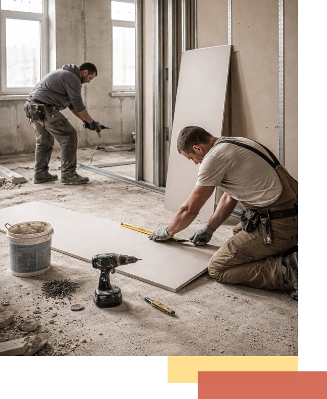 Кладка перегородок из ПГП под ключ в Удомле