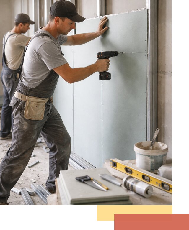 Кладка влагостойких перегородок ПГП в Удомле