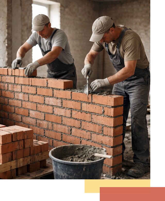 Кладка кирпичных перегородок под ключ в Удомле