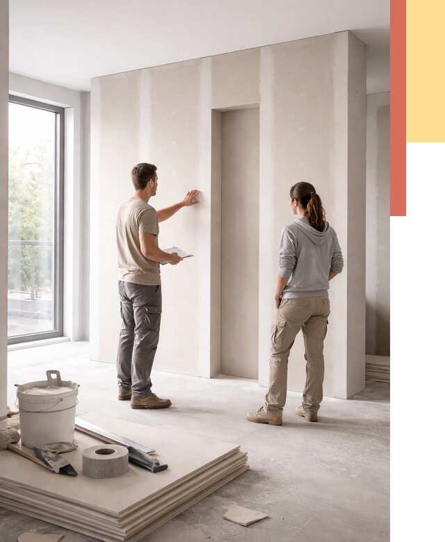 Зонирующая перегородка из гипсокартона в Удомле от 2909 руб. под ключ | ОТДЕЛОЧНИК-Дмл