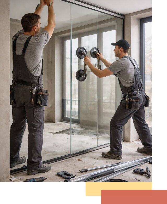 Цельностеклянные перегородки под ключ в Удомле