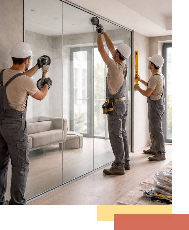 Перегородки из закаленного стекла в Удомле для офисов и квартир