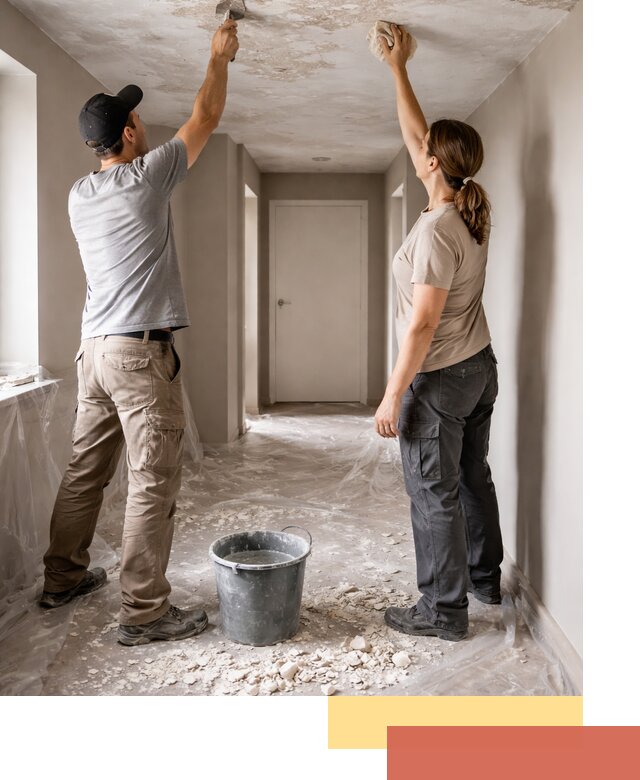 Удаление побелки с потолка в Удомле — быстро и аккуратно