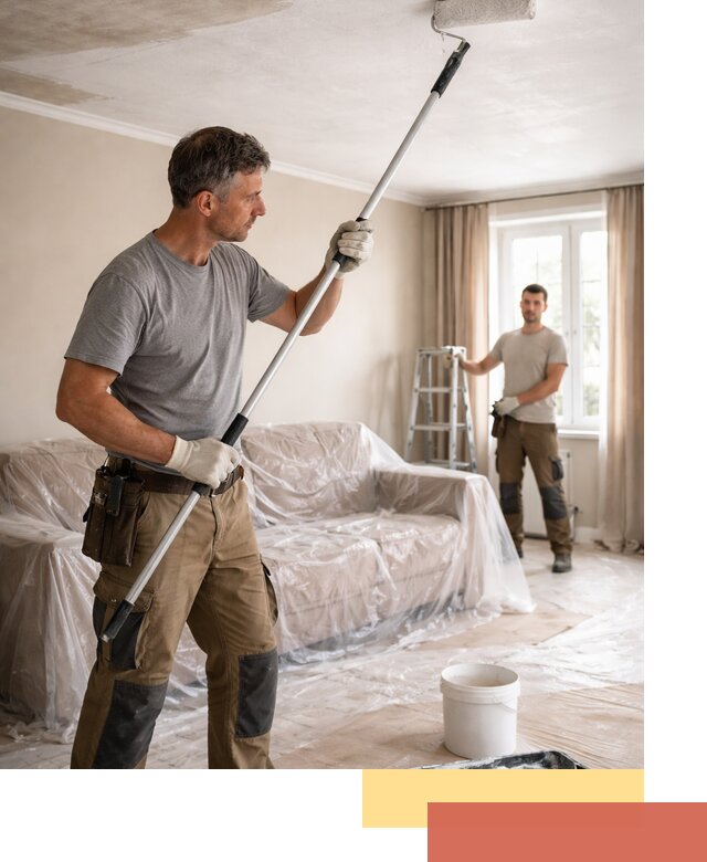 Грунтовка потолка в Удомле — подготовка под покраску и отделку