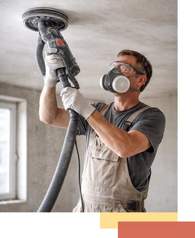 Шлифовка потолка в Удомле — качественная подготовка под отделку