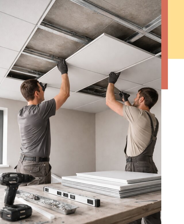 Монтаж кассетного потолка в Удомле от 4675 руб/м2 — установка и сборка | ОТДЕЛОЧНИК-Дмл