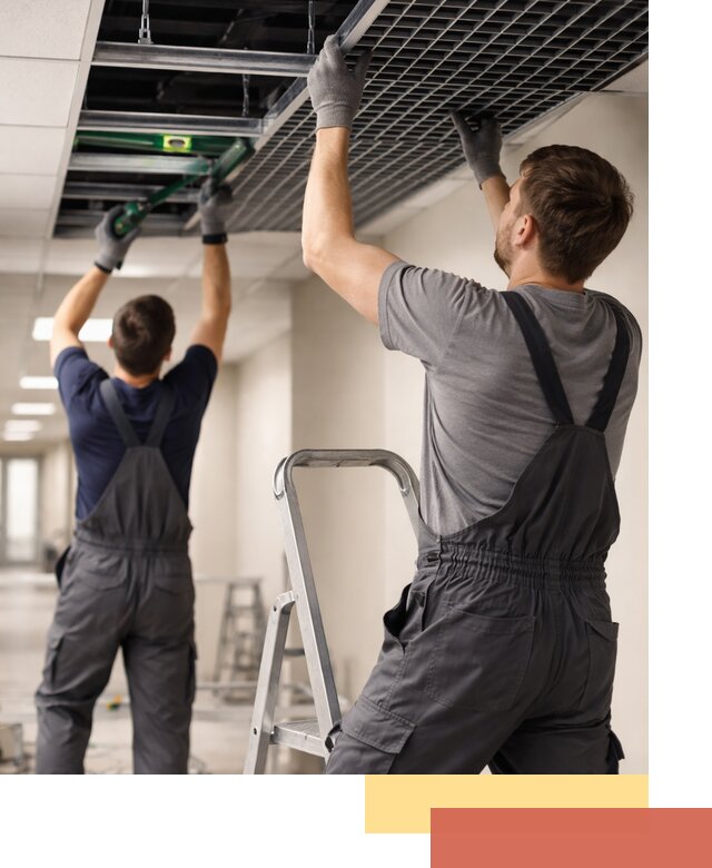 Монтаж потолка Грильято в Удомле: установка под ключ качественно