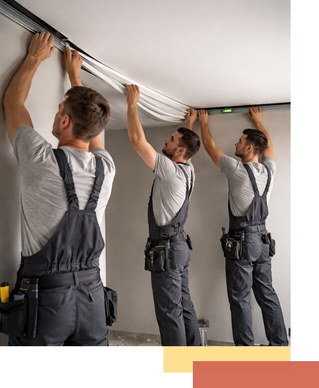 Теневые натяжные потолки в Удомле: монтаж и отделка быстро и качественно