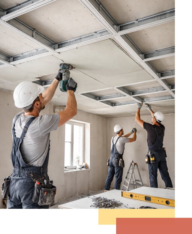 Кессонный потолок из гипсокартона под ключ в Удомле