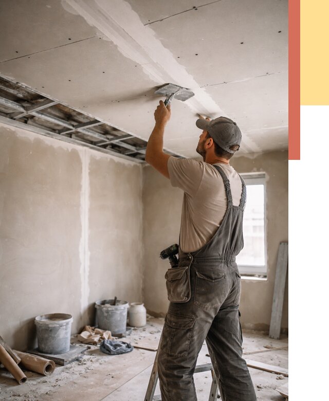 Ремонт потолка из гипсокартона в Удомле от 675 руб./м² — быстро и недорого | ОТДЕЛОЧНИК-Дмл