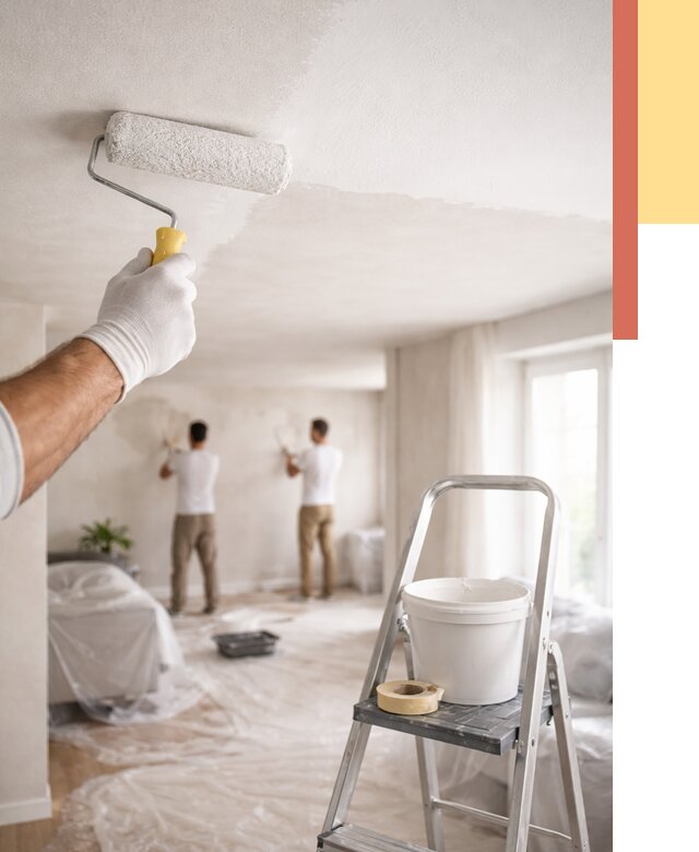 Покраска потолка акриловой краской в Удомле от 2597 руб. | ОТДЕЛОЧНИК-Дмл