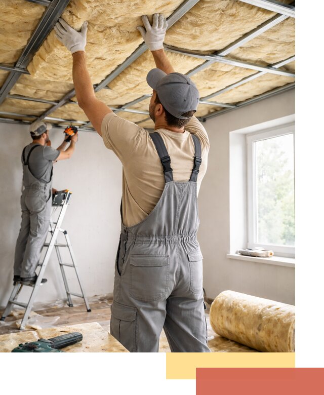 Утепление потолка под ключ в Удомле качественно и быстро